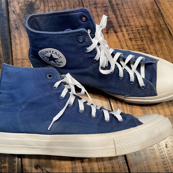 Converse Chuck Taylor Navy High Top Sneakers - Picture 8 of 9